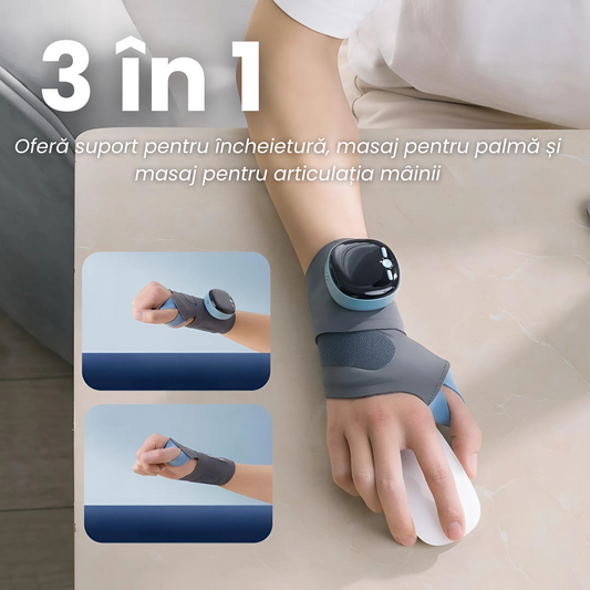 Suport Mana 3 In 1 EMS Si Caldura Pentru Dureri La Incheietura