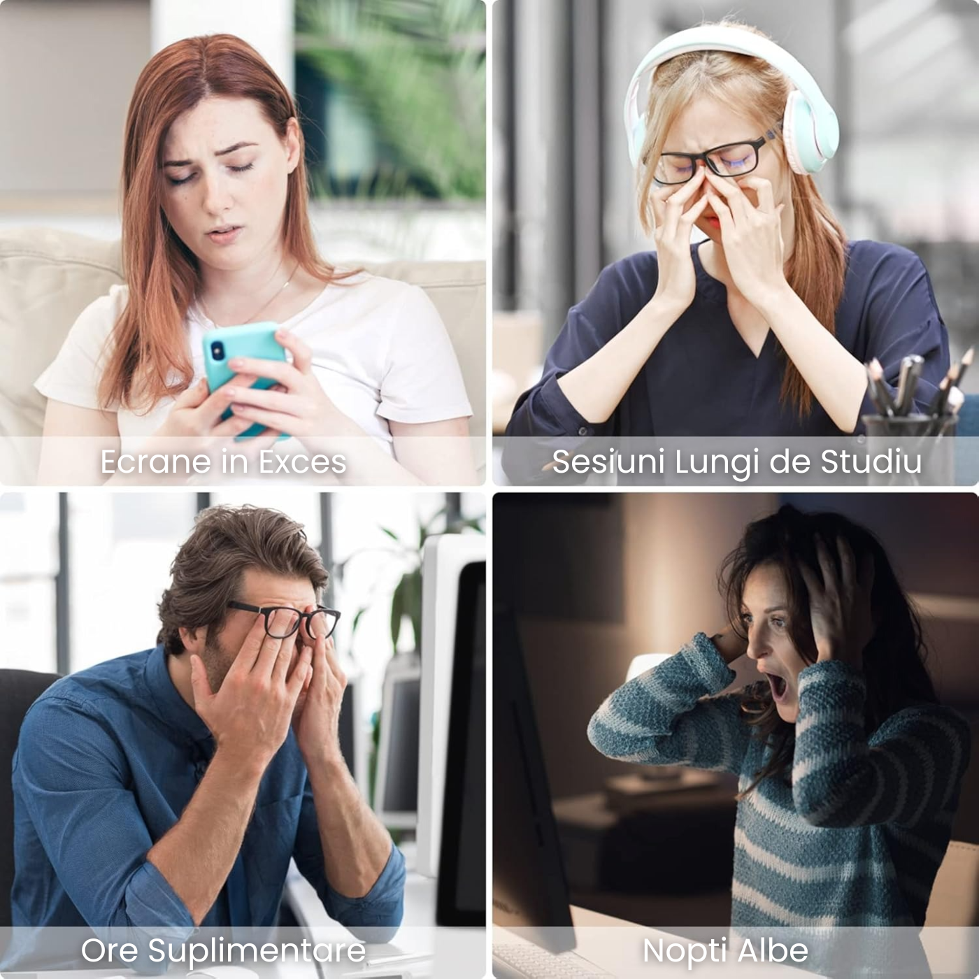Aparat de Masaj pentru Ochi cu Presiune de Aer, Vibratii si Muzica Relaxanta